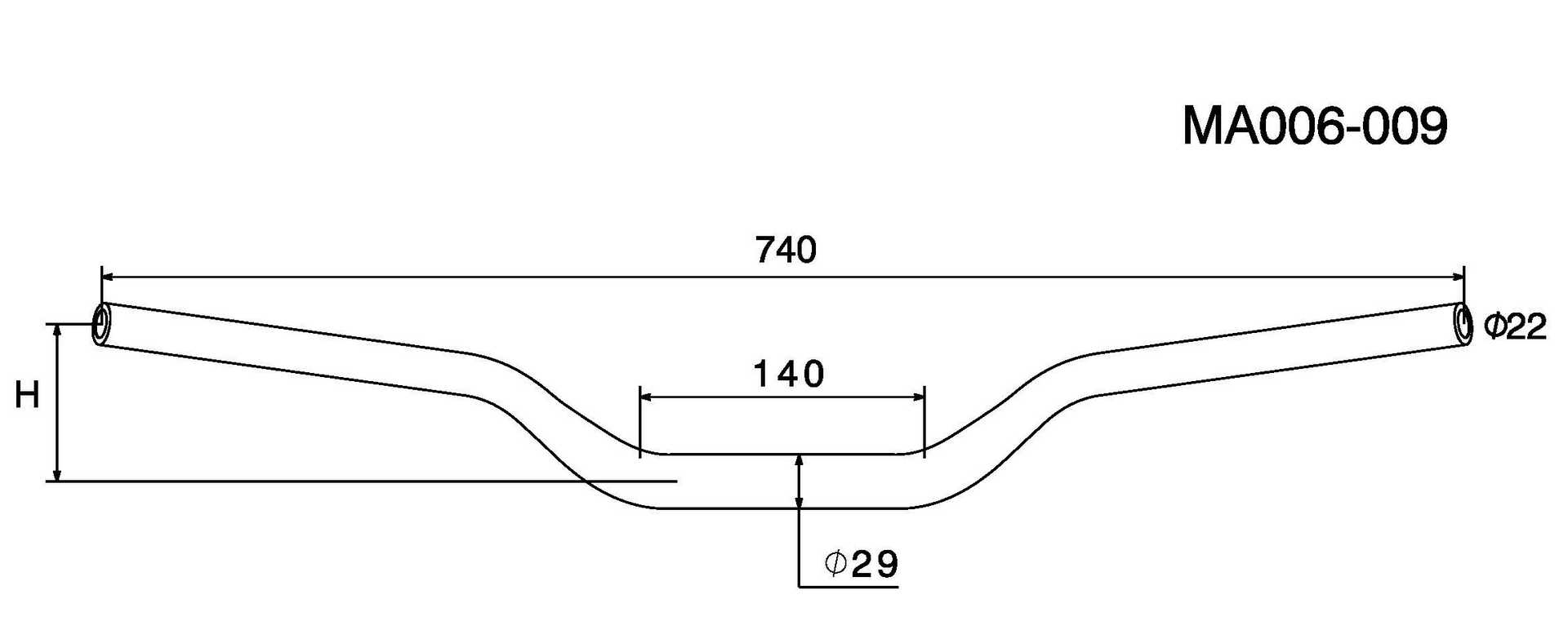RIZOMA FATBAR STYR
Ø 22-29MM 2