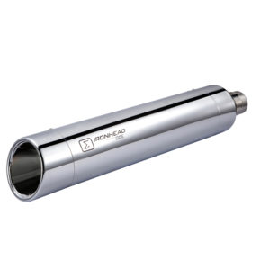 SLIP ON (UPPER MUFFLER) - IRONHEAD ROUND CHROME