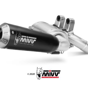 MIVV X-M1 SORT ROSTFRIT SLIP-ON AVGAS