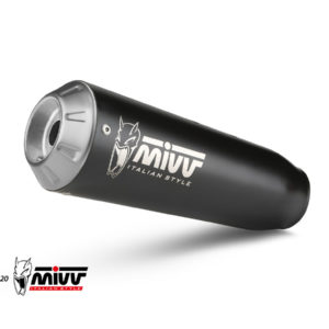 MIVV KOMPLET ROSTFRI X-M1 BLACK AVGAS SYSTEM