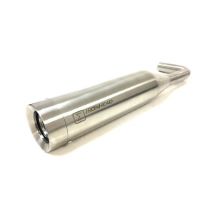 SLIP ON (RIGHT MUFFLER) - IRONHEAD ROUND MATT INERJX